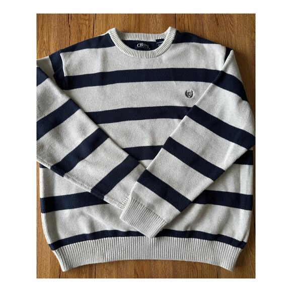 Champs Vtg Style Stripped Crewneck Sweater Size Large - Picture 1 of 6